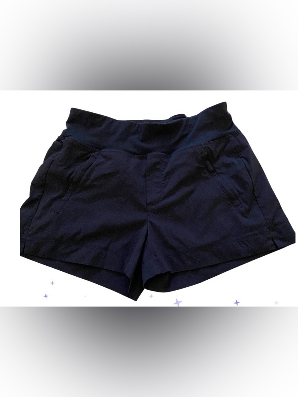 Athleta Black Trekkie North Shorts size 4, 3.5 inseam